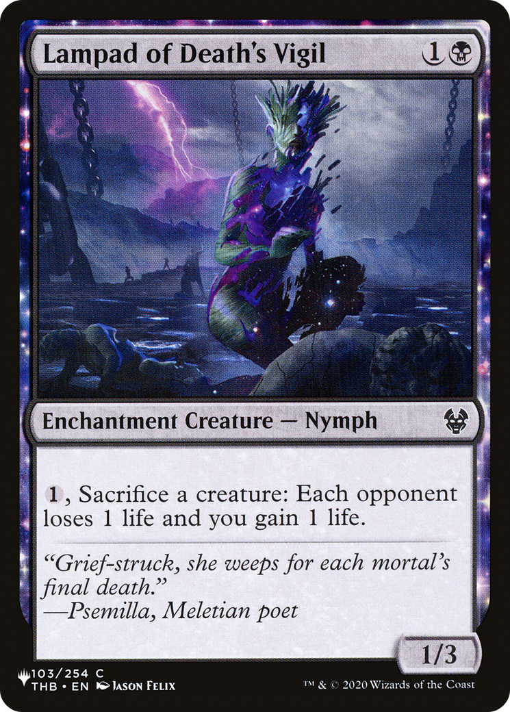 Lampad of Death's Vigil (LIST-THB-103) - The List: (enchantment)