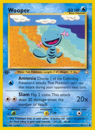 Wooper 082/111  - Unlimited Neo Genesis - Common