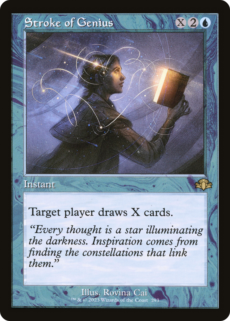 Stroke of Genius (Retro Frame) (DMR-293)  - Dominaria Remastered