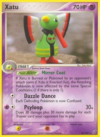 Xatu 029  - Reverse Holofoil Deoxys - Rare