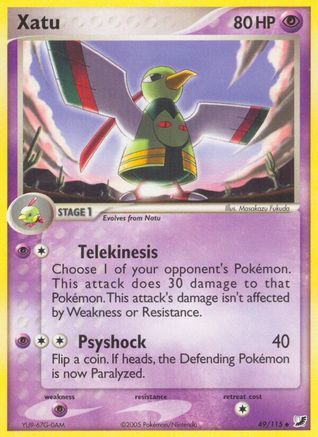 Xatu 049  - Reverse Holofoil Unseen Forces - Uncommon