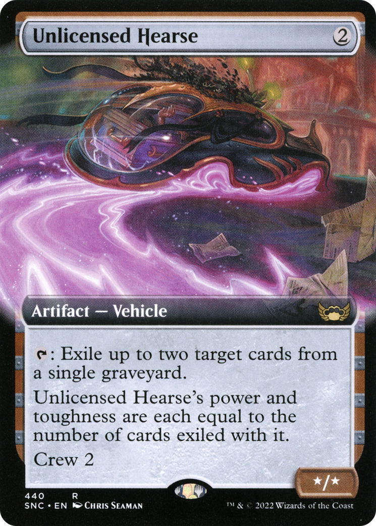 Unlicensed Hearse (Extended Art) (SNC-440) - Streets of New Capenna: (Extended Art) Foil
