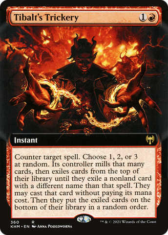 Tibalt's Trickery (Extended Art) (KHM-360)  Foil - Kaldheim: (Extended Art)