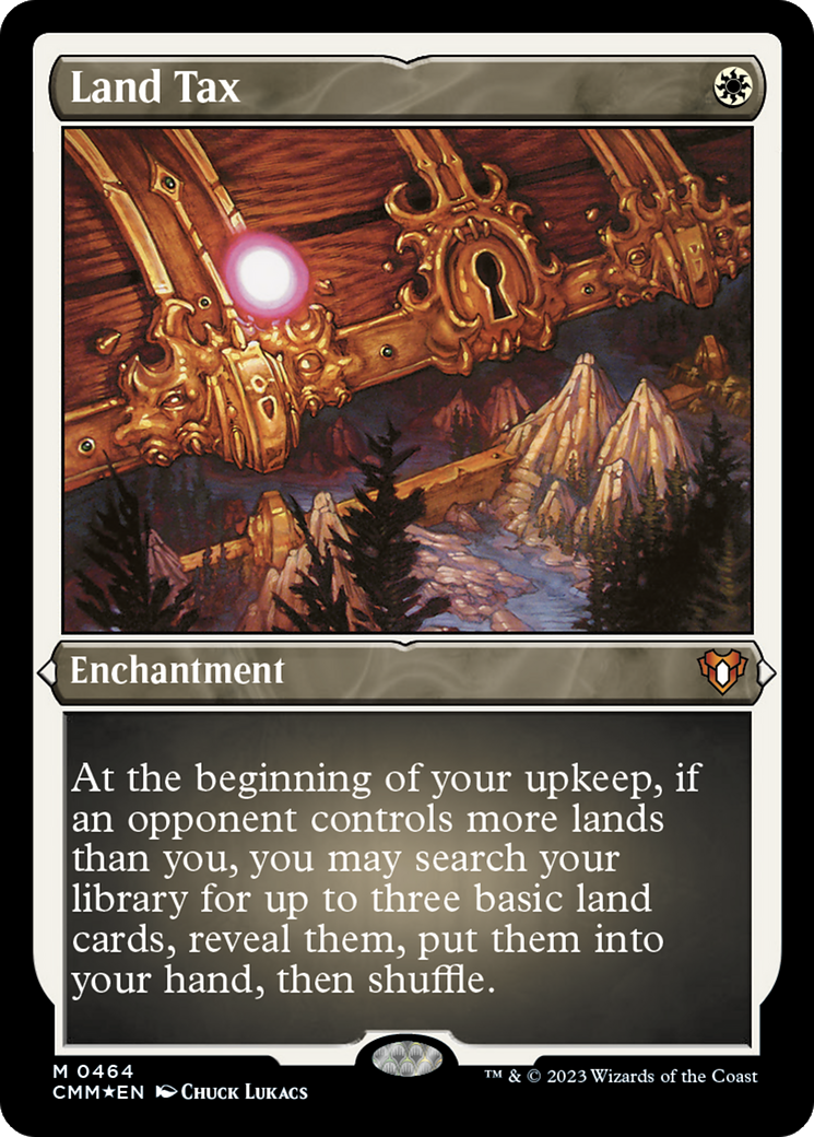 Land Tax (CMM-464)  Etched Foil - Commander Masters