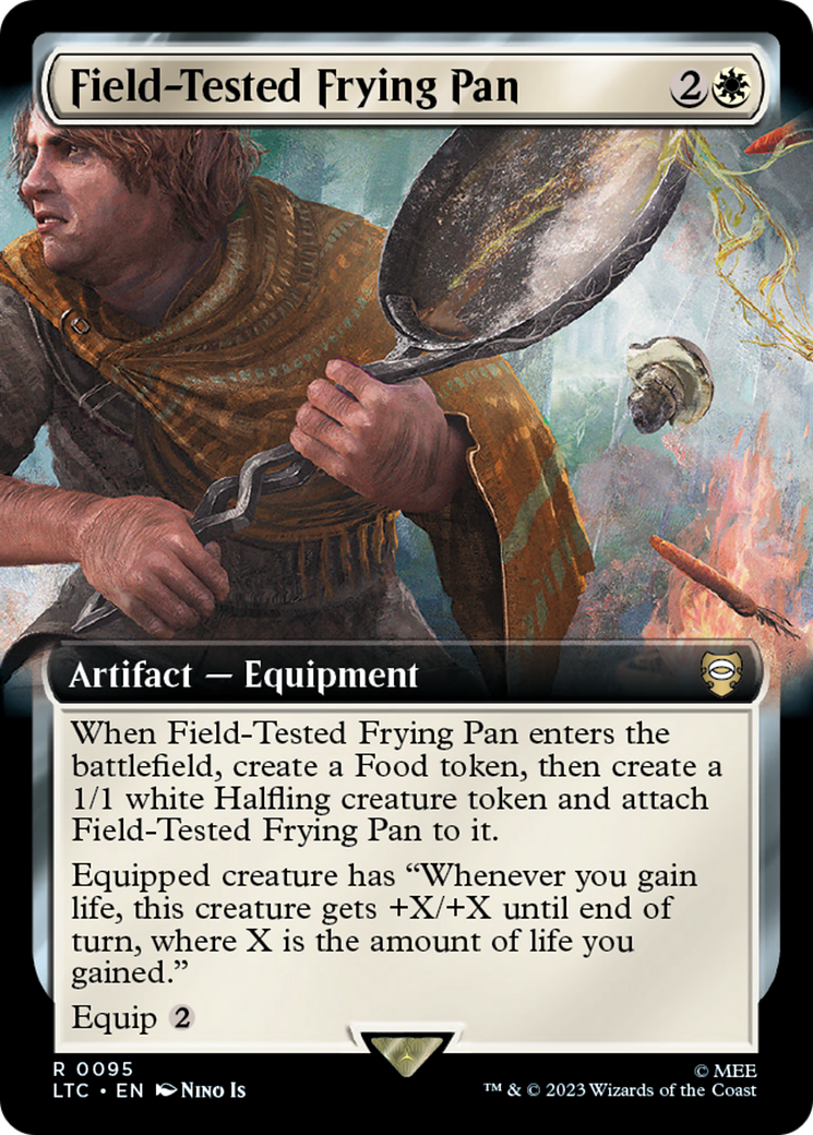 Field-Tested Frying Pan (Extended Art) (LTC-095)  Foil - Tales of Middle-earth Commander: (Extended Art)