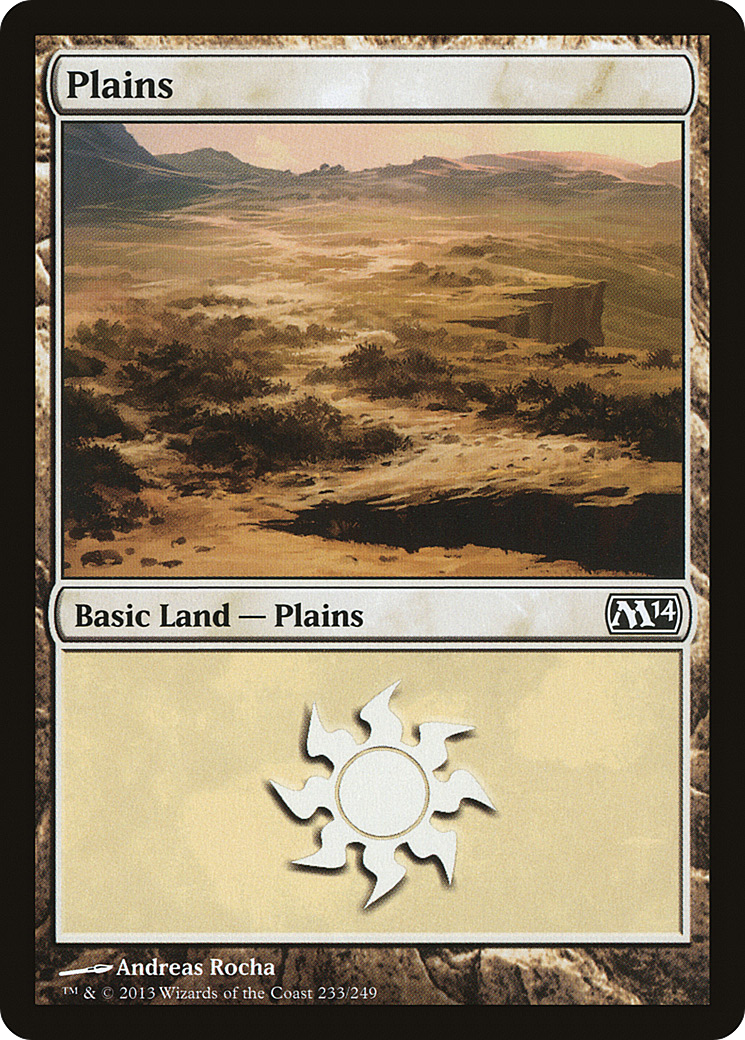 Plains (233) (M14-233)  Foil - Magic 2014