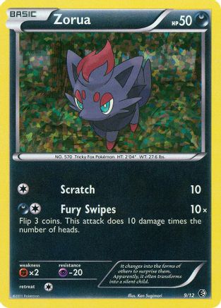 Zorua  - Holofoil McDonalds Promos 2011