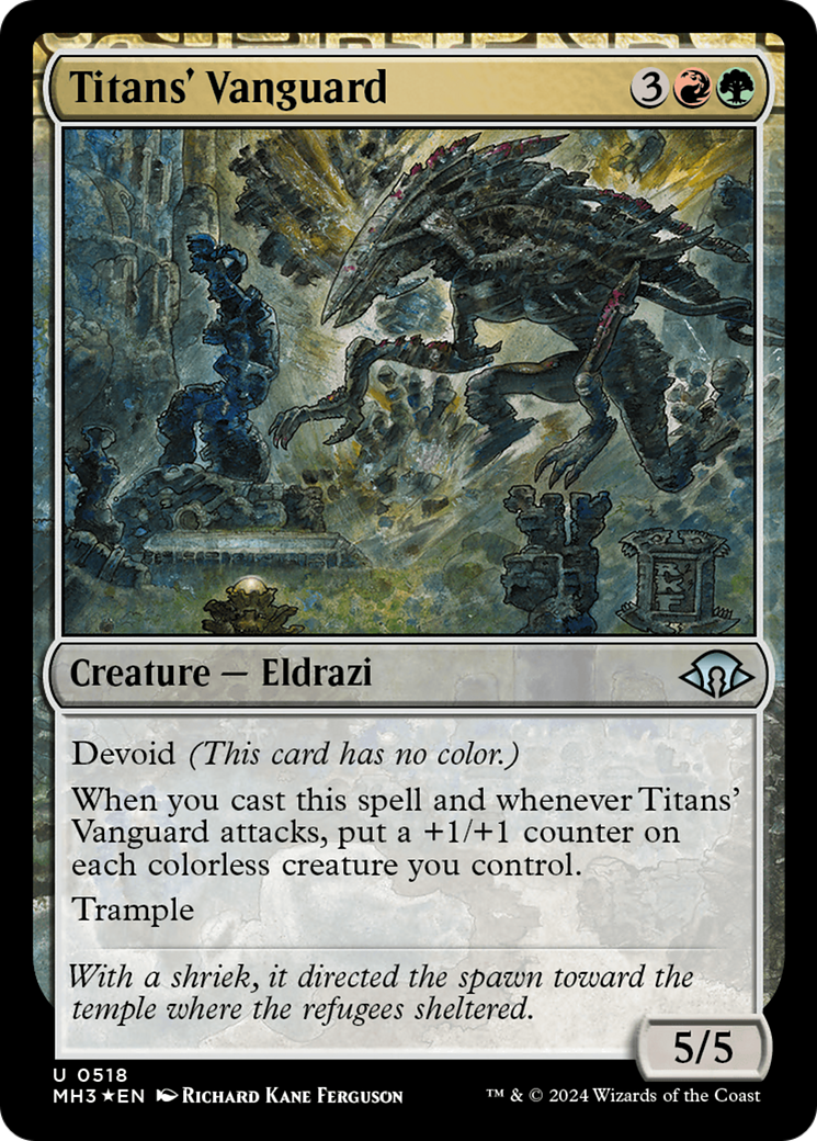 Titans' Vanguard (Ripple Foil) (MH3-518)  Foil - Modern Horizons 3: (devoid)