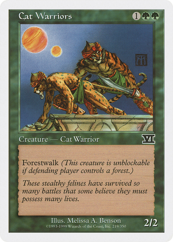 Cat Warriors (6ED-219)  - Classic Sixth Edition