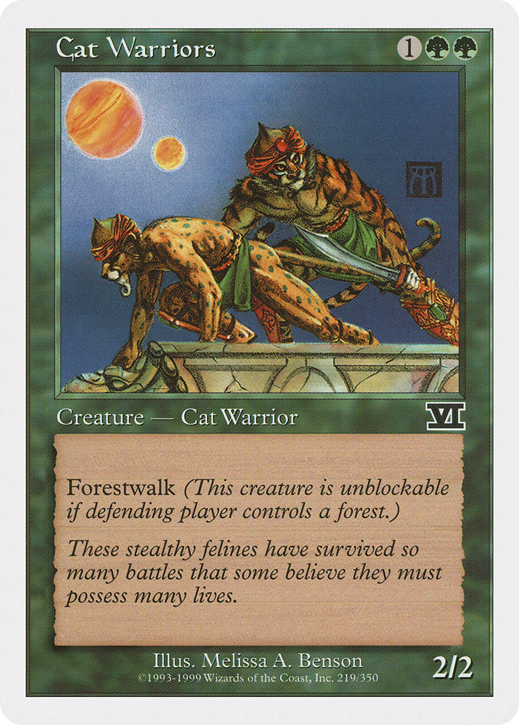 Cat Warriors (6ED-219)  - Classic Sixth Edition