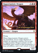 Opportunistic Dragon (PRE-133S)  Foil - Throne of Eldraine Promos