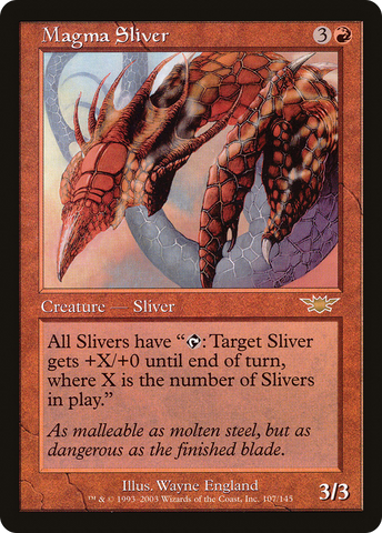 Magma Sliver (LGN-107)  Foil - Legions