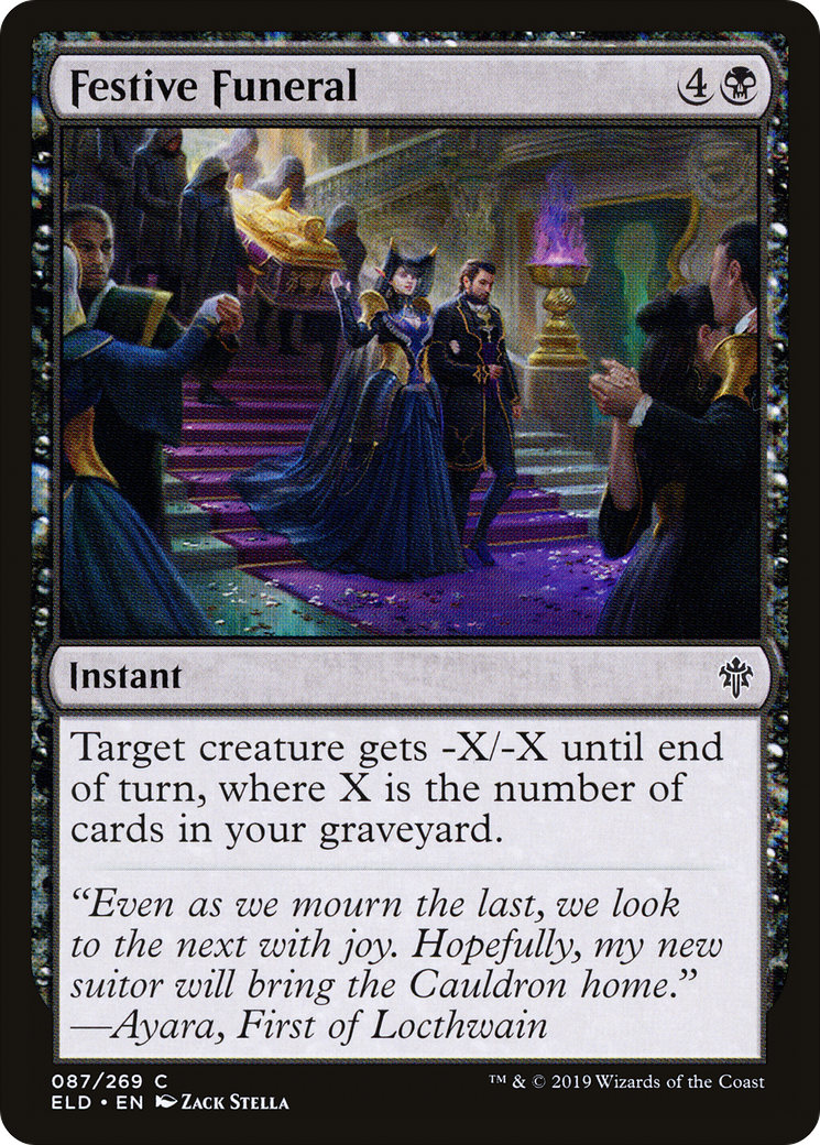 Festive Funeral (ELD-087)  - Throne of Eldraine