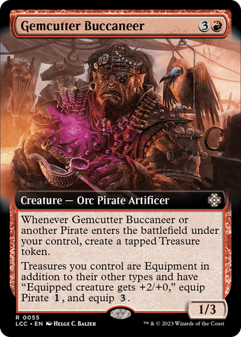 Gemcutter Buccaneer (Extended Art) (LCC-055)  - The Lost Caverns of Ixalan Commander: (Extended Art)