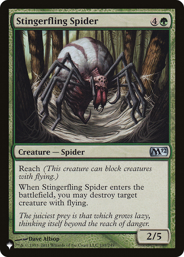 Stingerfling Spider (LIST-M12-197)  - The List