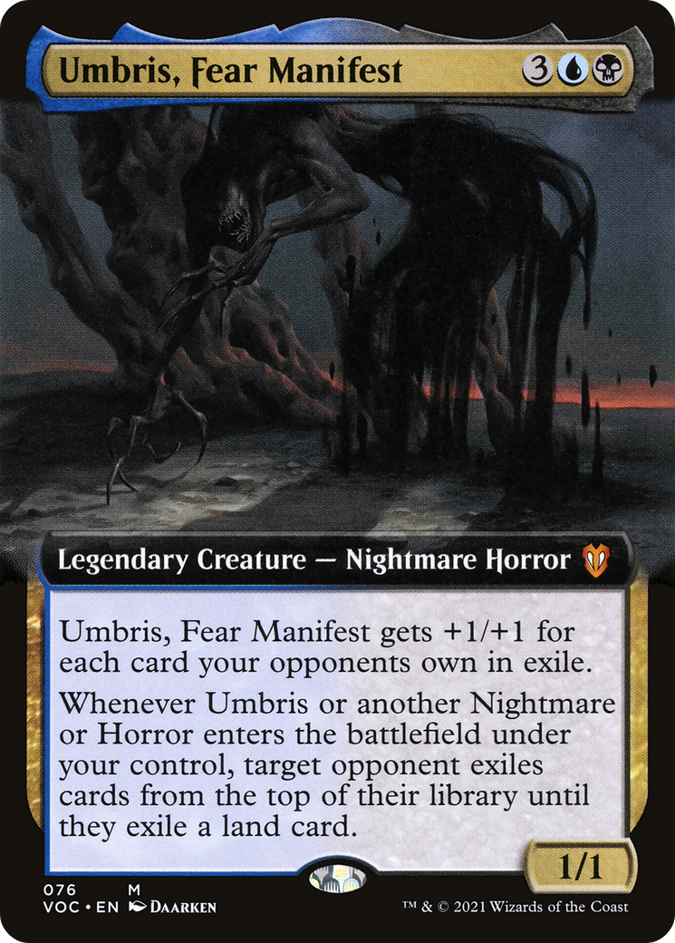 Umbris, Fear Manifest (Extended Art) (VOC-076)  - Crimson Vow Commander: (Extended Art)