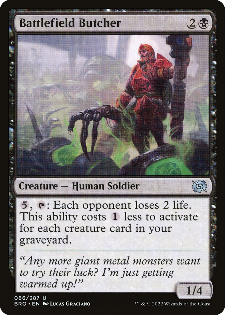 Battlefield Butcher (BRO-086)  Foil - The Brothers' War