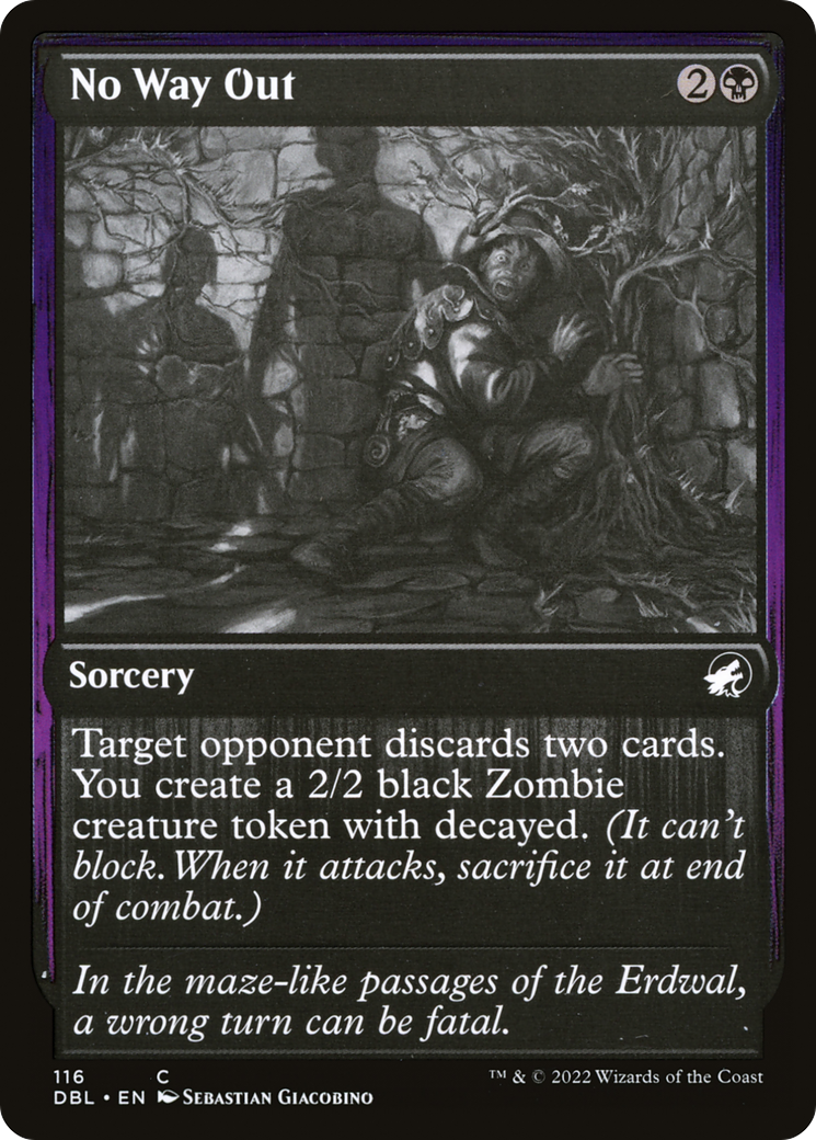 No Way Out (DBL-116)  Foil - Innistrad: Double Feature