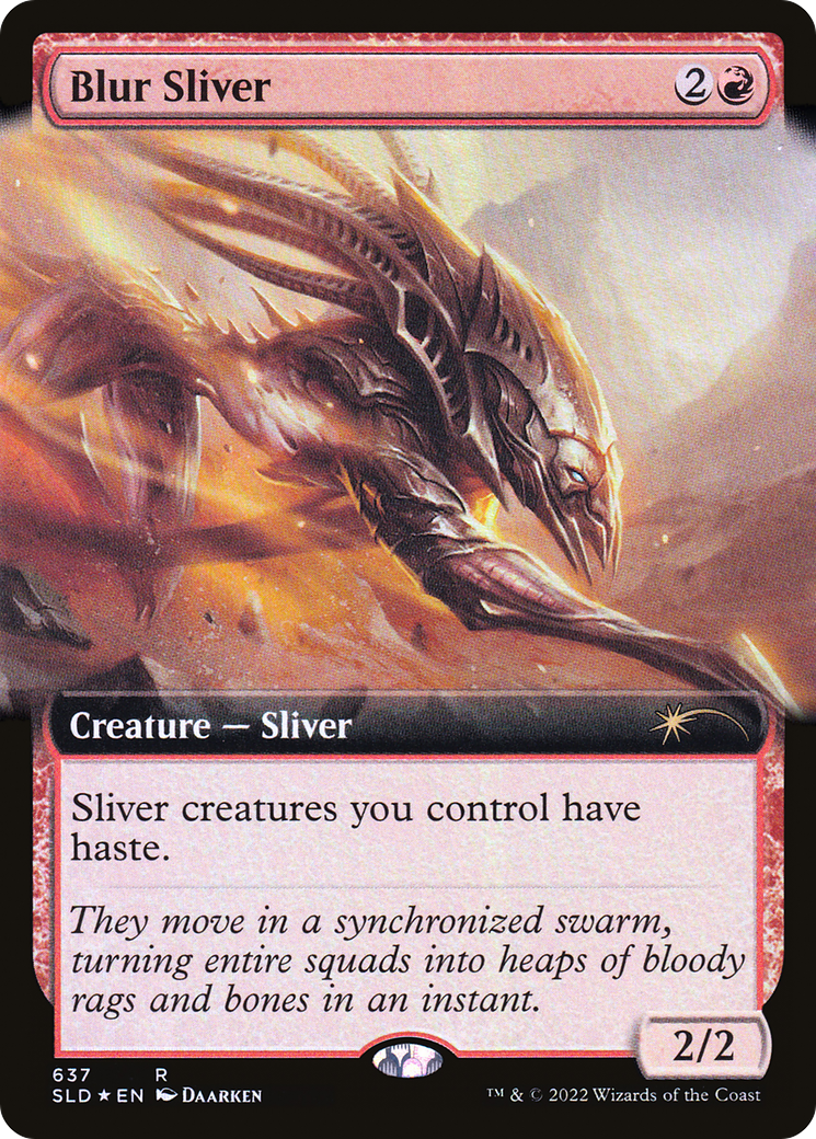 Blur Sliver (Extended Art) (SLD-637) - Secret Lair Drop: (Extended Art) Foil