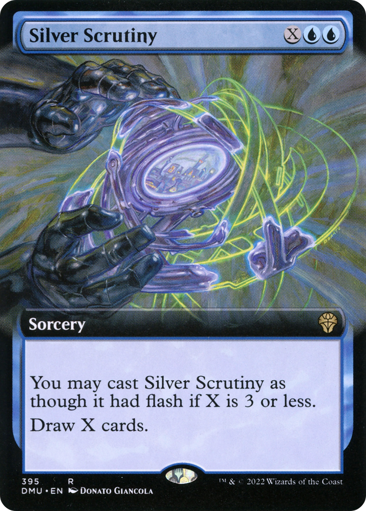Silver Scrutiny (Extended Art) (DMU-395)  - Dominaria United: (Extended Art)