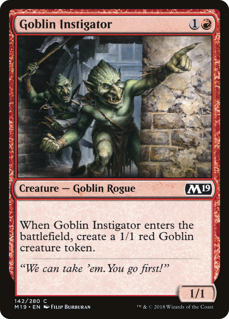 Goblin Instigator (M19-142)  Foil - Core Set 2019