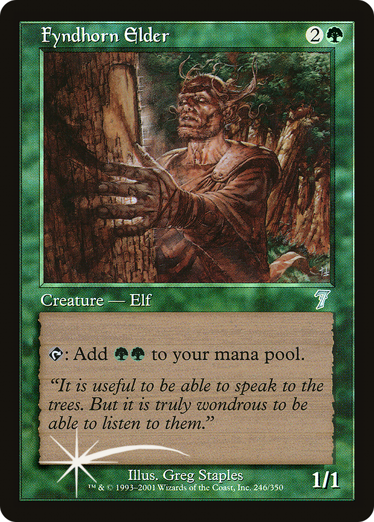 Fyndhorn Elder (7ED-246★) - Seventh Edition Foil