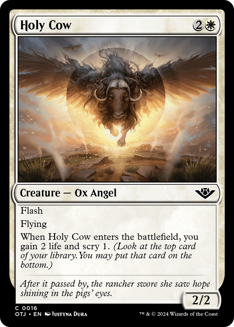 Holy Cow (OTJ-016)  Foil - Outlaws of Thunder Junction