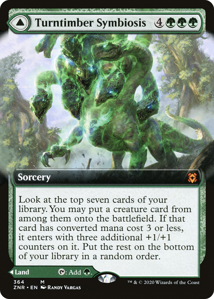 Turntimber Symbiosis (Extended Art) (ZNR-364)  - Zendikar Rising: (Extended Art)
