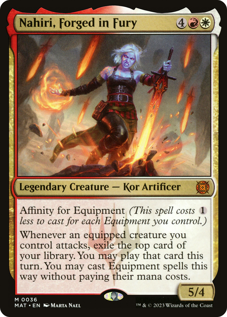 Nahiri, Forged in Fury (MAT-036)  - March of the Machine: The Aftermath