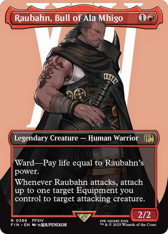 Raubahn, Bull of Ala Mhigo (Borderless) (FIN-388)  Foil - FINAL FANTASY