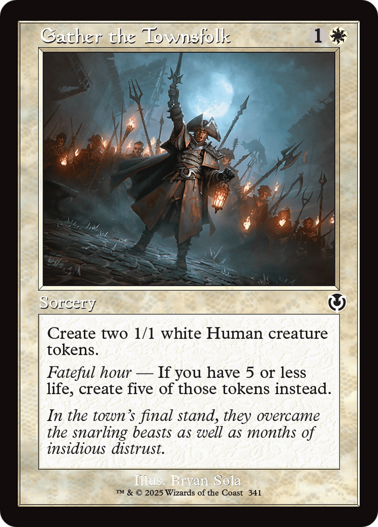 Gather the Townsfolk (Retro Frame) (INR-341)  - Innistrad Remastered