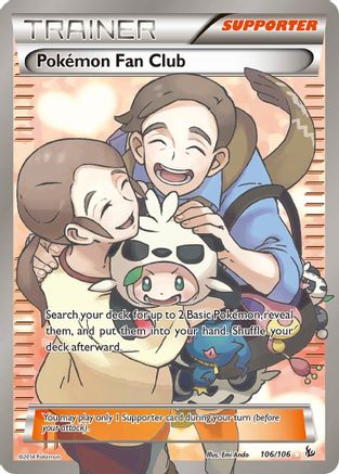 Pokemon Fan Club (Full Art) 106/106 - Holofoil XY  Flashfire