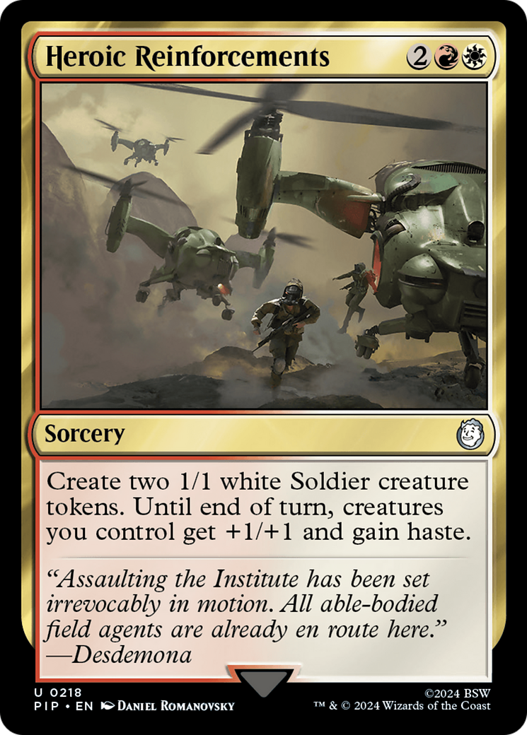 Heroic Reinforcements (PIP-218)  Foil - Fallout