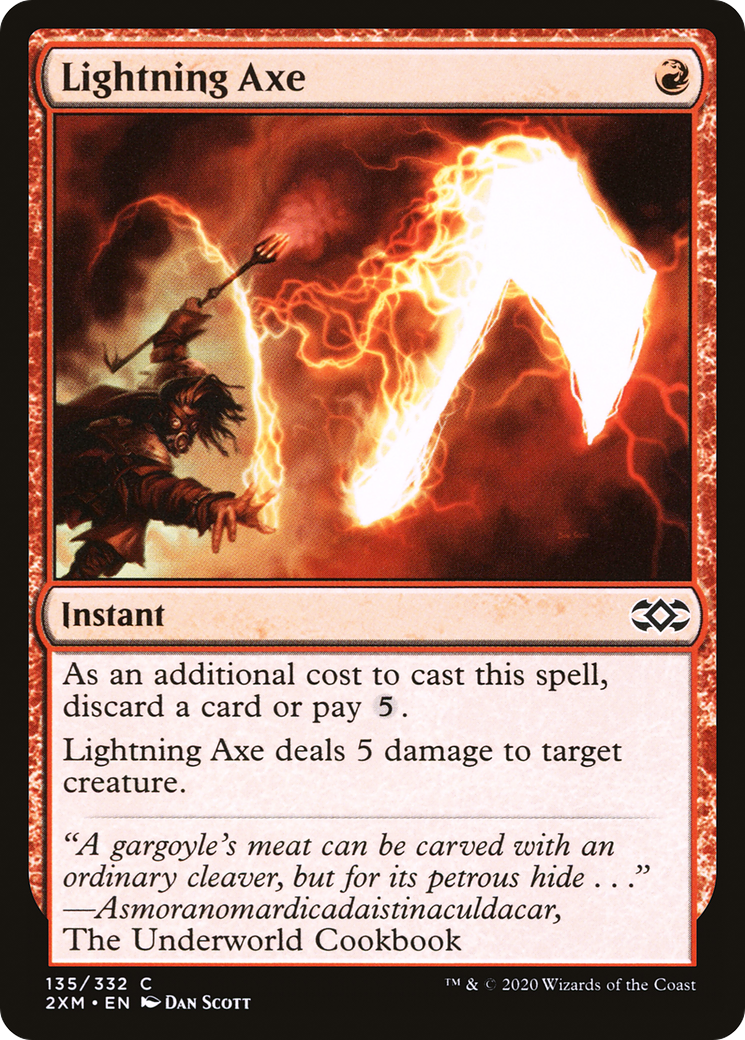Lightning Axe (2XM-135)  Foil - Double Masters