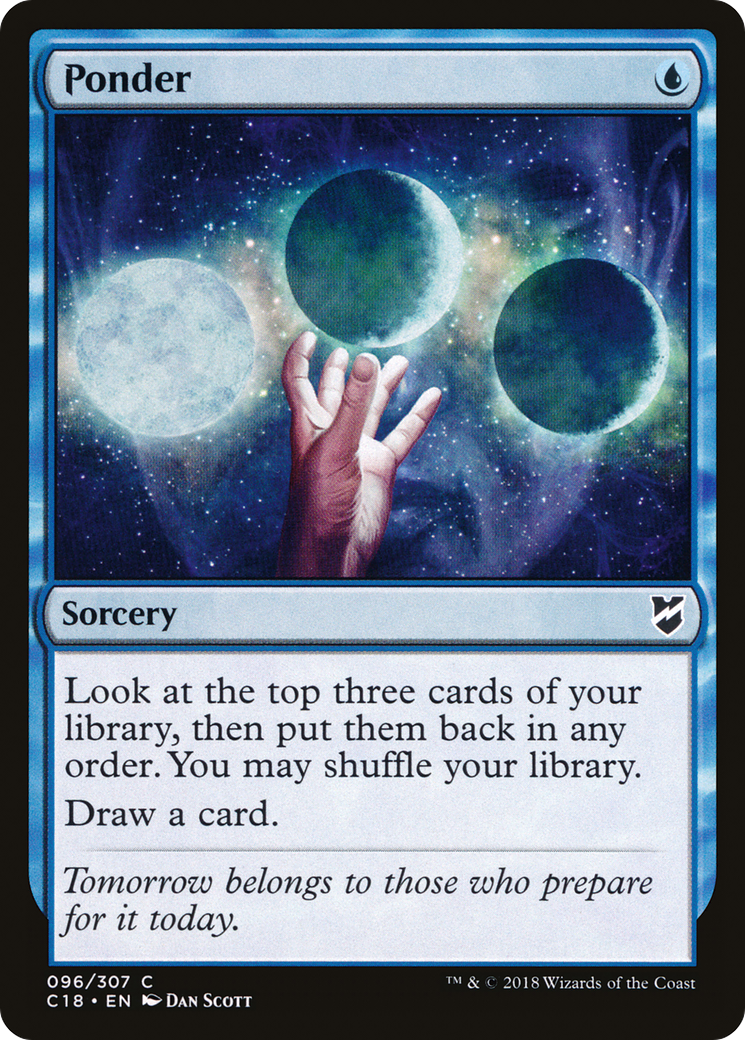 Ponder (C18-096)  - Commander 2018