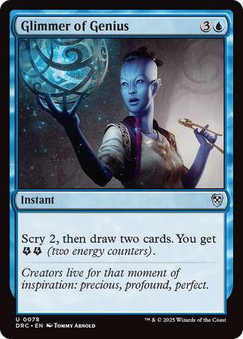 Glimmer of Genius (DRC-078)  - Commander: Aetherdrift
