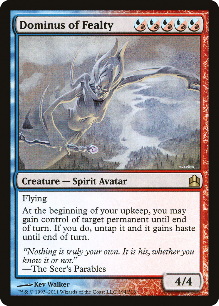 Dominus of Fealty (CMD-194)  - Commander 2011