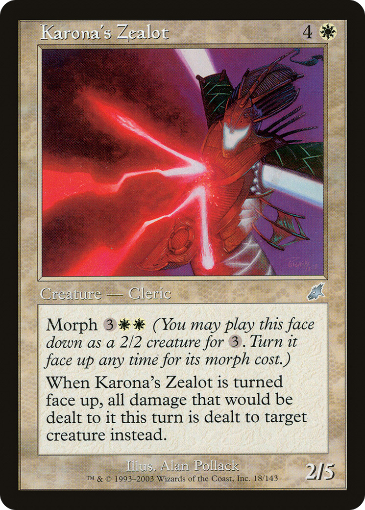 Karona's Zealot (SCG-018)  - Scourge