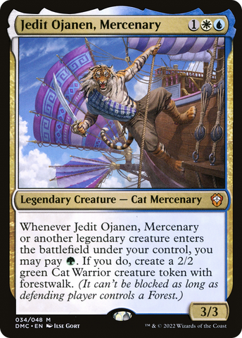 Jedit Ojanen, Mercenary (DMC-034)  Foil - Dominaria United Commander