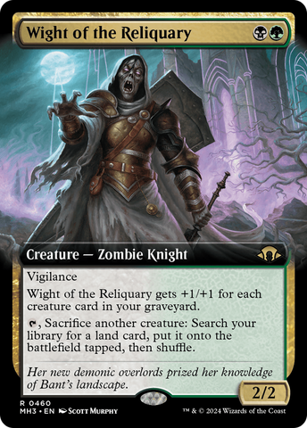 Wight of the Reliquary (Extended Art) (MH3-460)  Foil - Modern Horizons 3: (Extended Art)