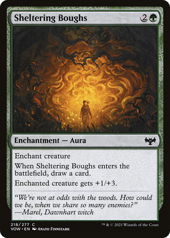 Sheltering Boughs (VOW-218)  Foil - Innistrad: Crimson Vow