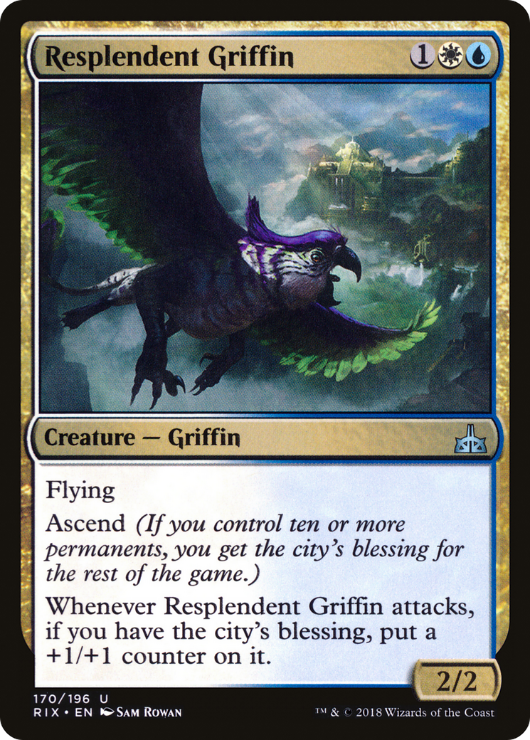 Resplendent Griffin (RIX-170)  Foil - Rivals of Ixalan