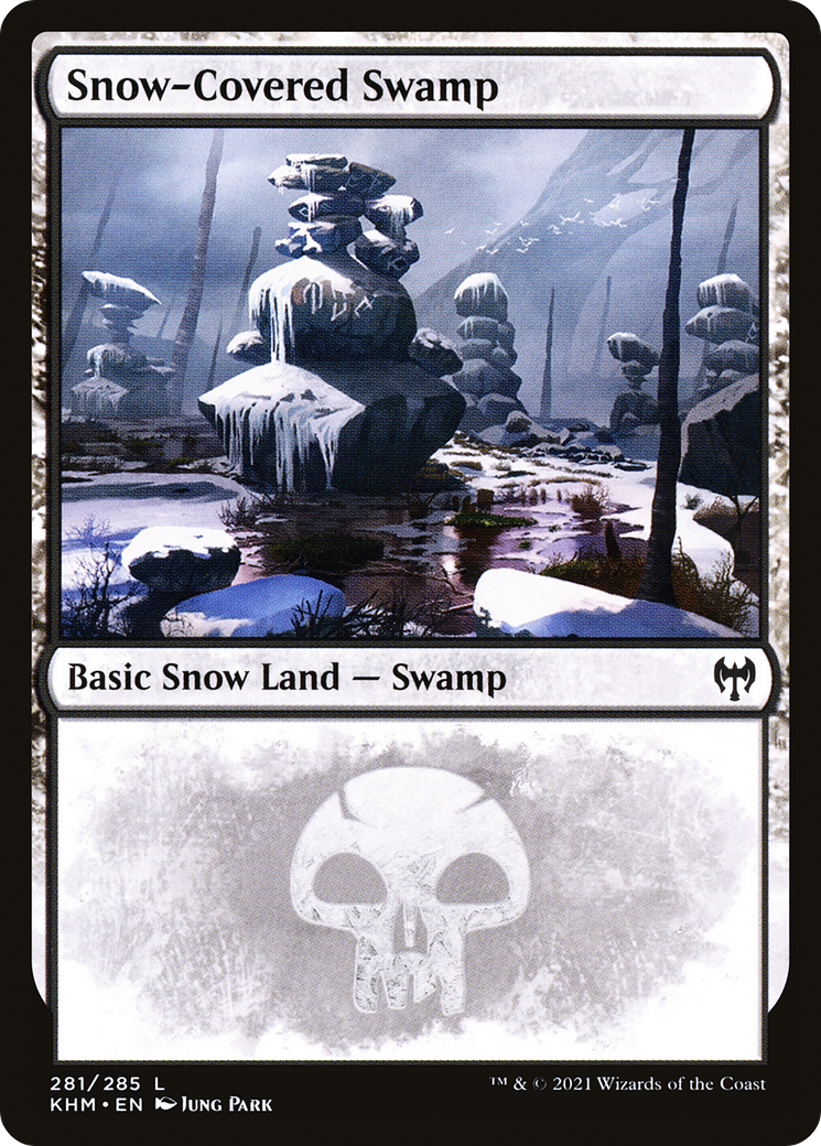 Snow-Covered Swamp (281) (KHM-281)  - Kaldheim: (snow)