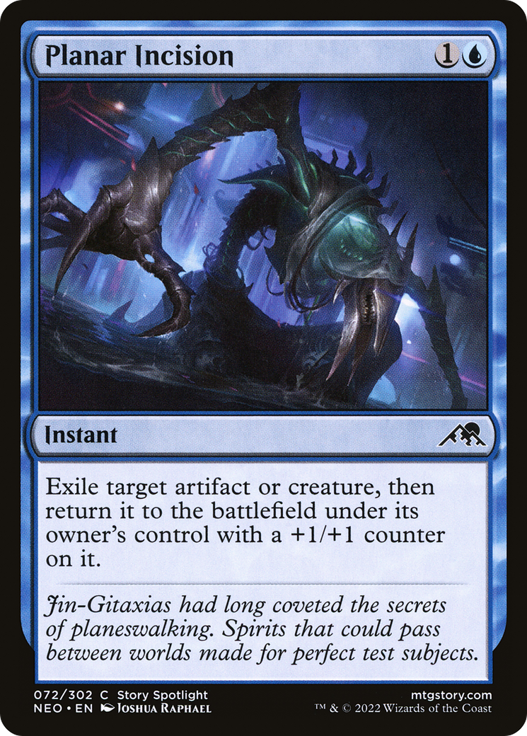 Planar Incision (NEO-072)  Foil - Kamigawa: Neon Dynasty