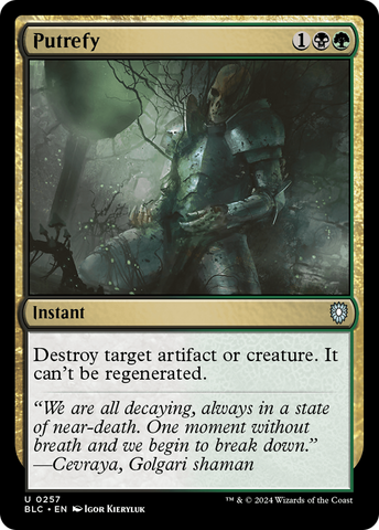 Putrefy (BLC-257)  - Bloomburrow Commander
