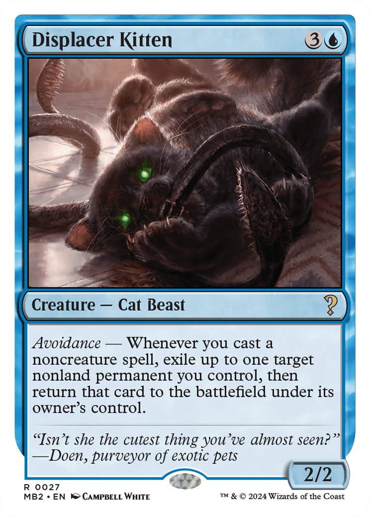 Displacer Kitten (White Border) (MB2-027)  - Mystery Booster 2