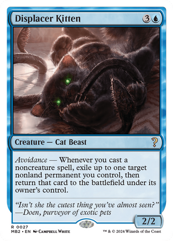 Displacer Kitten (White Border) (MB2-027)  - Mystery Booster 2