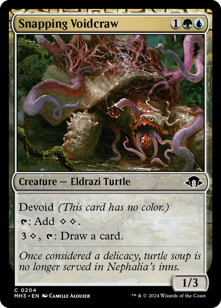 Snapping Voidcraw (MH3-204)  Foil - Modern Horizons 3: (devoid)