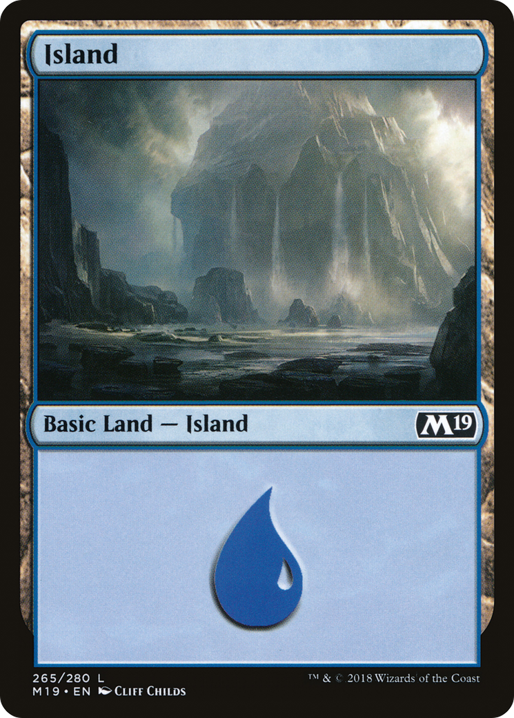 Island (265) (M19-265)  Foil - Core Set 2019