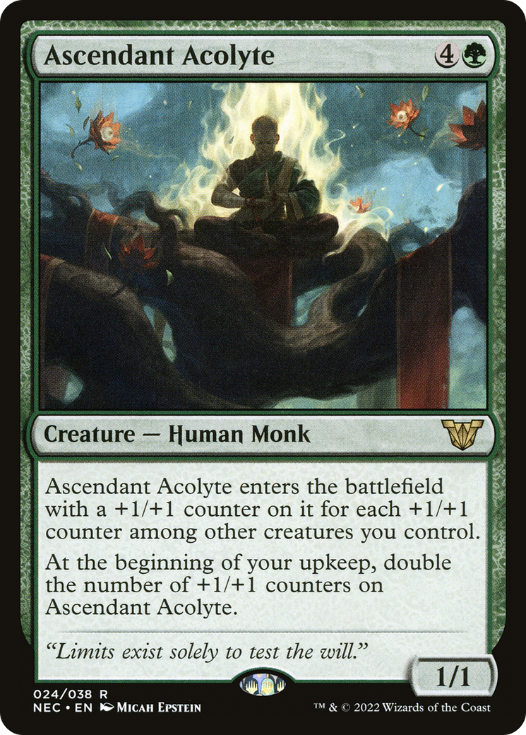 Ascendant Acolyte (NEC-024)  - Neon Dynasty Commander